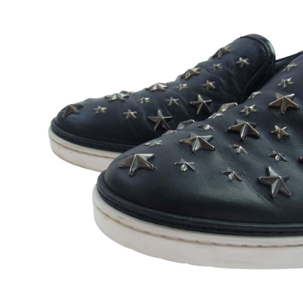 JIMMY CHOO ジミーチュウ GROVE NAS スター スタッズ スニーカー スリッポン ブラック系 42【中古】