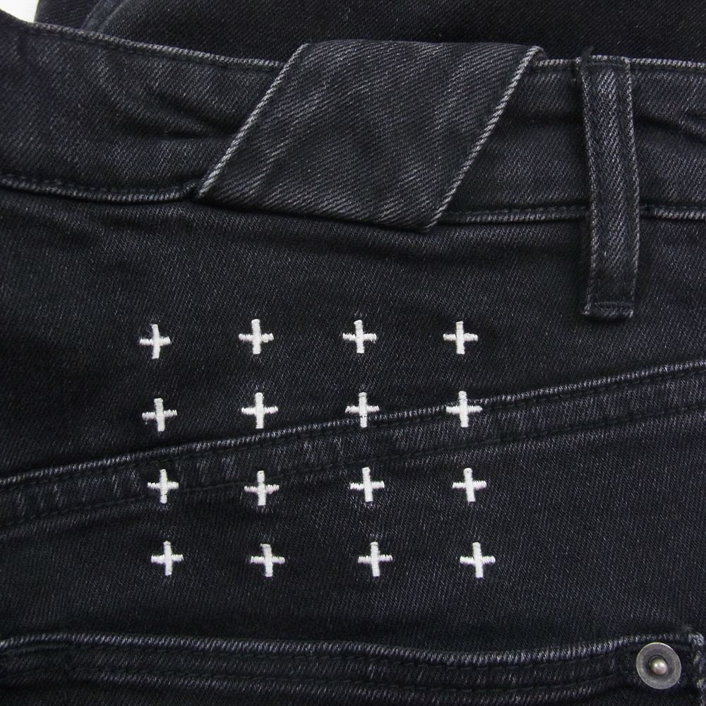 スビ 102987 CHITCH CHOP ボタンフライ 5ポケット ブラックデニム スキニー パンツ ジーンズ ブラック系 31【中古】