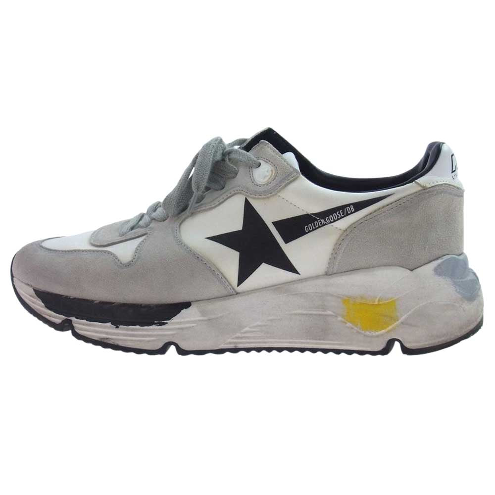 GOLDEN GOOSE ゴールデングース G34MS963 ヴィンテージ加工 ペイント加工 ランニングソール スニーカー グレー系 39【中古】