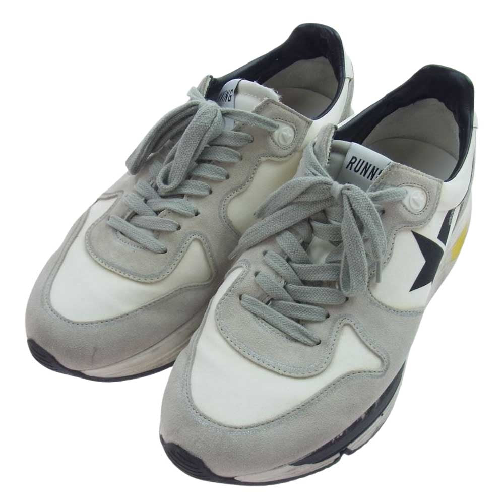 GOLDEN GOOSE ゴールデングース G34MS963 ヴィンテージ加工 ペイント加工 ランニングソール スニーカー グレー系 39【中古】