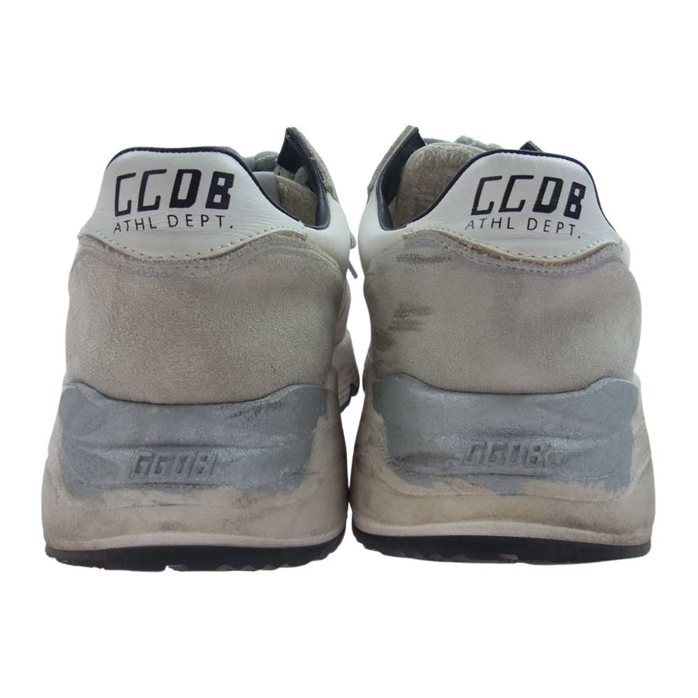 GOLDEN GOOSE ゴールデングース G34MS963 ヴィンテージ加工 ペイント加工 ランニングソール スニーカー グレー系 39【中古】