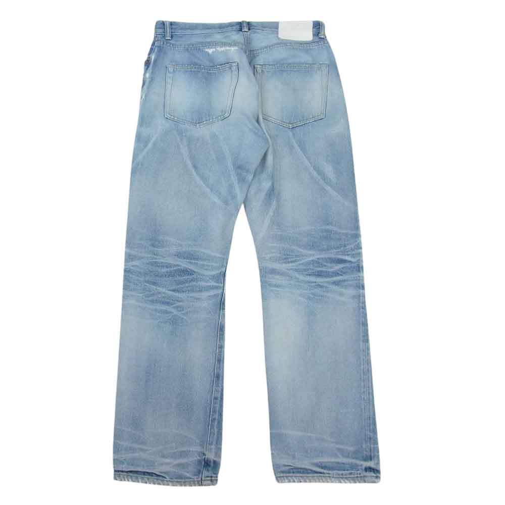 Ron Herman ロンハーマン 3120600151 STRAIGHT DENIM USED加工 赤耳 ボタンフライ ストレート デニムパンツ インディゴブルー系 31【中古】