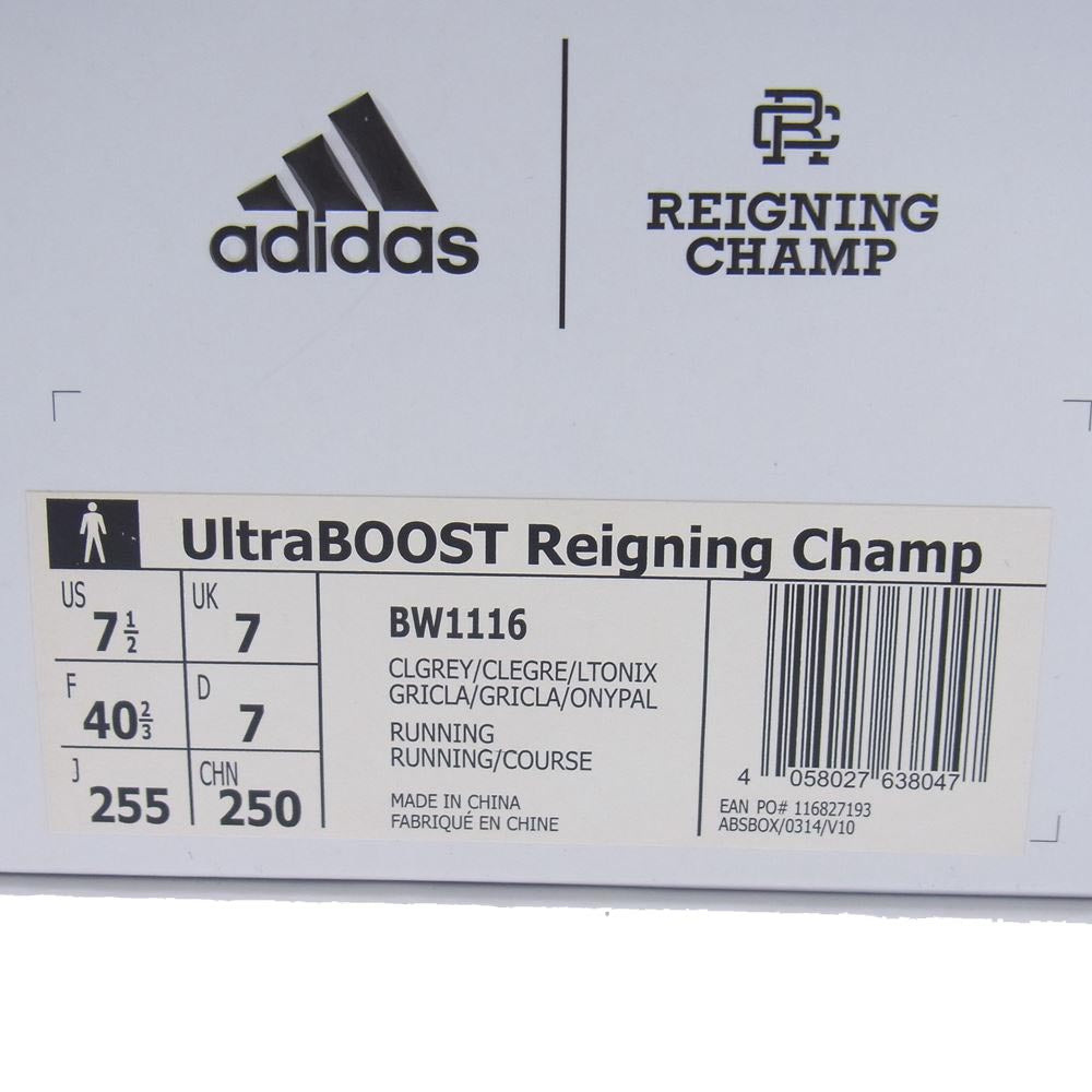adidas アディダス BW1116 REIGNING CHAMP レイニングチャンプ ULTRA BOOST 3.0 ウルトラブースト スニーカー グレー系 25.5cm【中古】