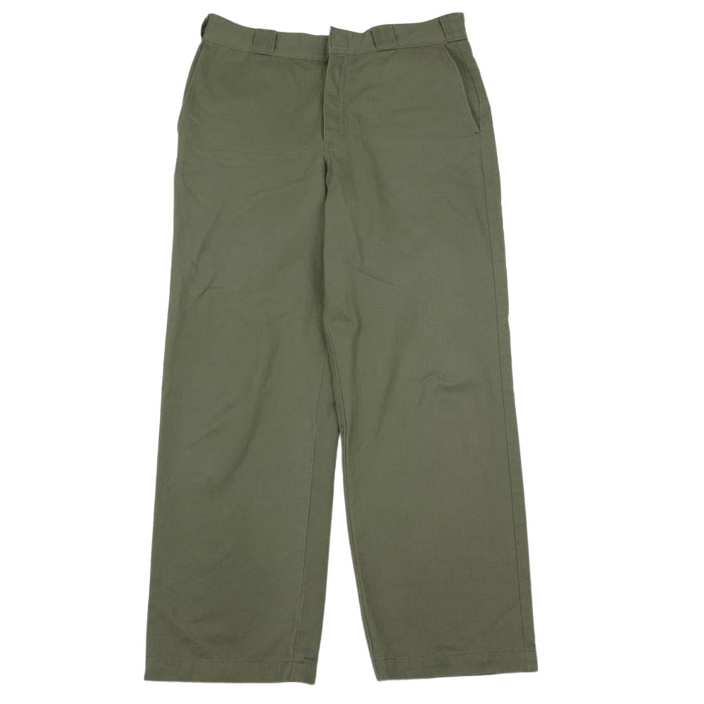Ron Herman ロンハーマン Dickies ディッキーズ別注 231M40RH03 874 Organic Cotton Herringbone Pants オーガニックコットン ヘリンボーン ワークパンツ カーキ系 32【中古】