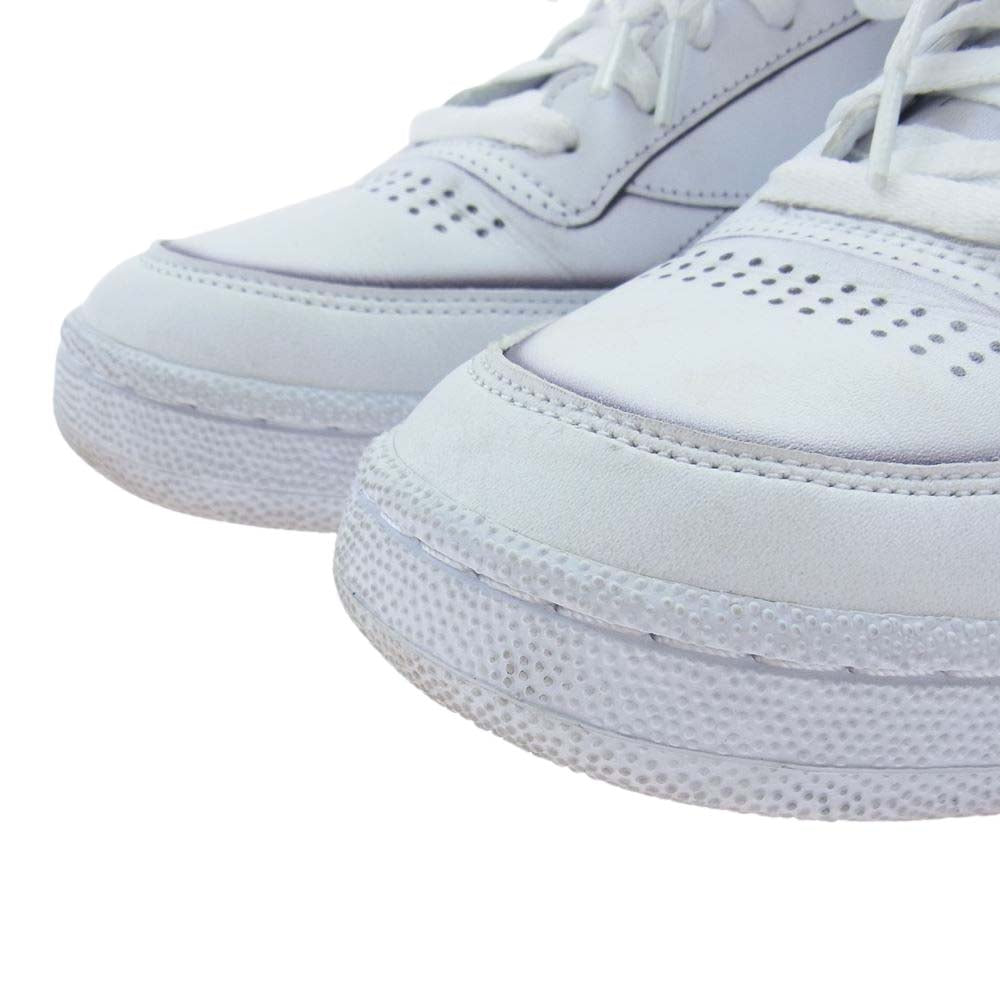 MAISON MARGIELA メゾンマルジェラ REEBOK リーボック H02407 1Y3501 PROJECT 0 CC TL Club C sneakers クラブC プロジェクト ローカット スニーカー ホワイト系 25.5cm【中古】