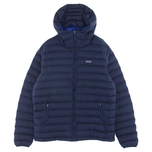 patagonia パタゴニア 17AW 84701 DOWN SWEATER HOODY セーター フーディ ダウン ジャケット ネイビー系 L【中古】