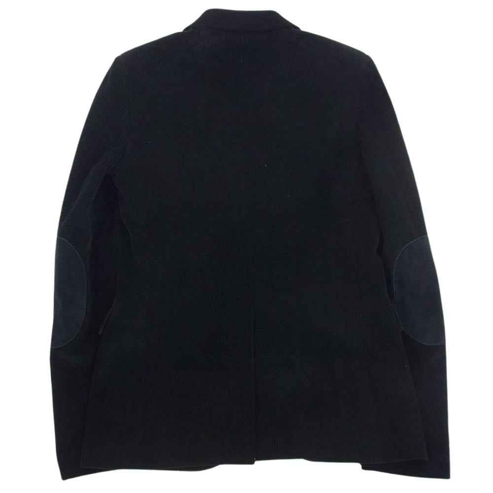 SAINT LAURENT サンローラン 391786 Y934J 2015年 コーデュロイ エルボーパッチ ジャケット ブラック系 44【中古】