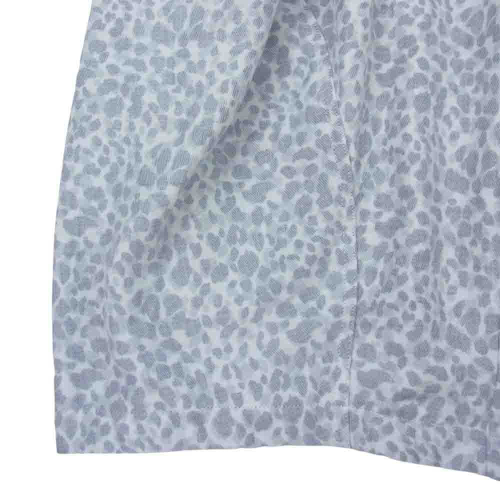 BLACK COMME des GARCONS ブラックコムデギャルソン 23SS 1G-P012-052 レオパード総柄 ウエストギャザー バルーン スカート ホワイト系 M【新古品】【未使用】【中古】