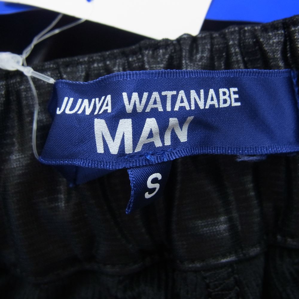 JUNYA WATANABE COMME des GARCONS MAN ジュンヤワタナベコムデギャルソンマン Keith Haring キースへリング 23SS WK-P019-051 エステルコール 裏起毛 カレンダー加工 パンツ ブラック系 S【新古品】【未使用】【中古】