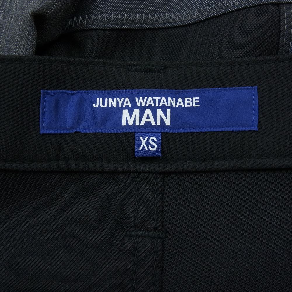 JUNYA WATANABE COMME des GARCONS MAN ジュンヤワタナベコムデギャルソンマン 23SS WK-P040-051 綿ポリエステル 多素材MIX パッチワーク デニムパンツ ブラック系 XS【新古品】【未使用】【中古】