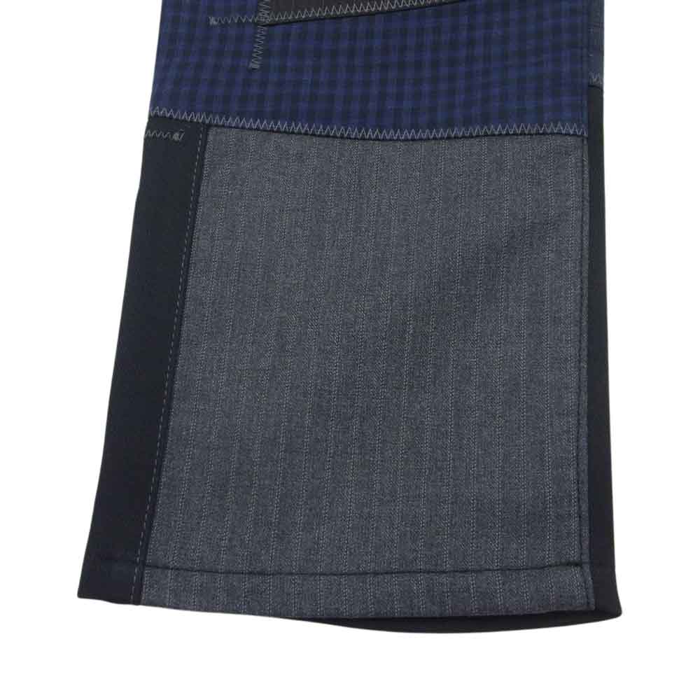 JUNYA WATANABE COMME des GARCONS MAN ジュンヤワタナベコムデギャルソンマン 23SS WK-P040-051 綿ポリエステル 多素材MIX パッチワーク デニムパンツ ブラック系 XS【新古品】【未使用】【中古】