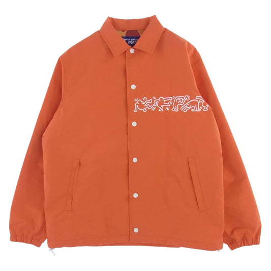 JUNYA WATANABE COMME des GARCONS MAN ジュンヤワタナベコムデギャルソンマン Keith Haring キースへリング 23SS WK-J020-051 ナイロンツイルラミネートプリントコーチジャケット オレンジ系 S【新古品】【未使用】【中古】