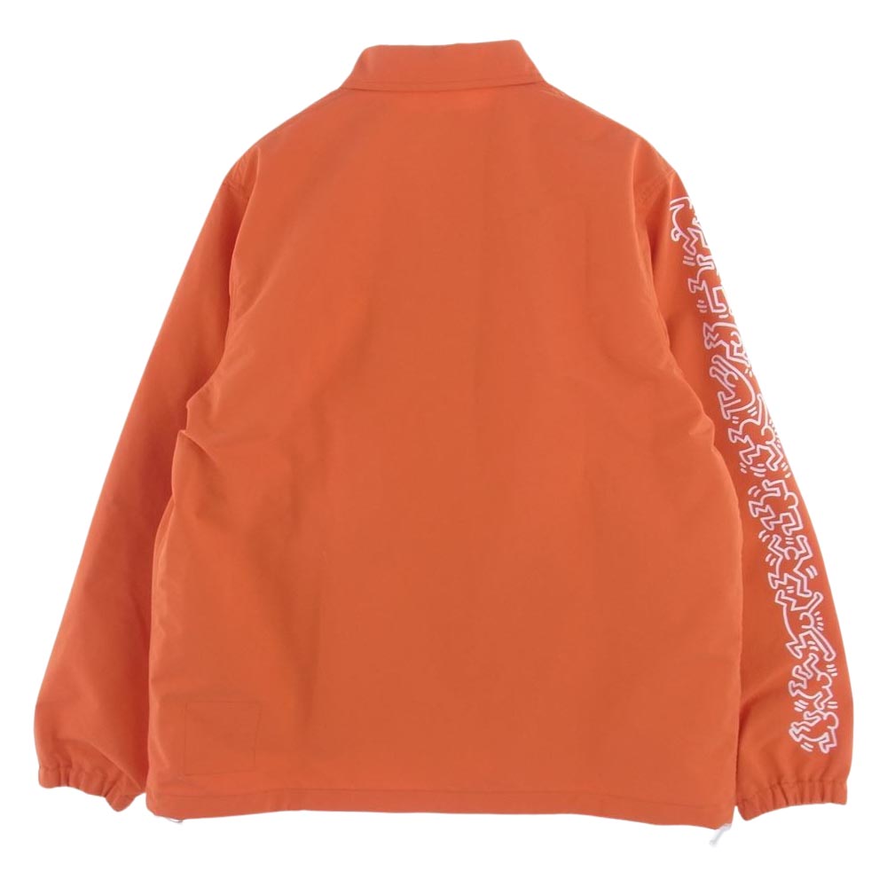 JUNYA WATANABE COMME des GARCONS MAN ジュンヤワタナベコムデギャルソンマン Keith Haring キースへリング 23SS WK-J020-051 ナイロンツイルラミネートプリントコーチジャケット オレンジ系 S【新古品】【未使用】【中古】