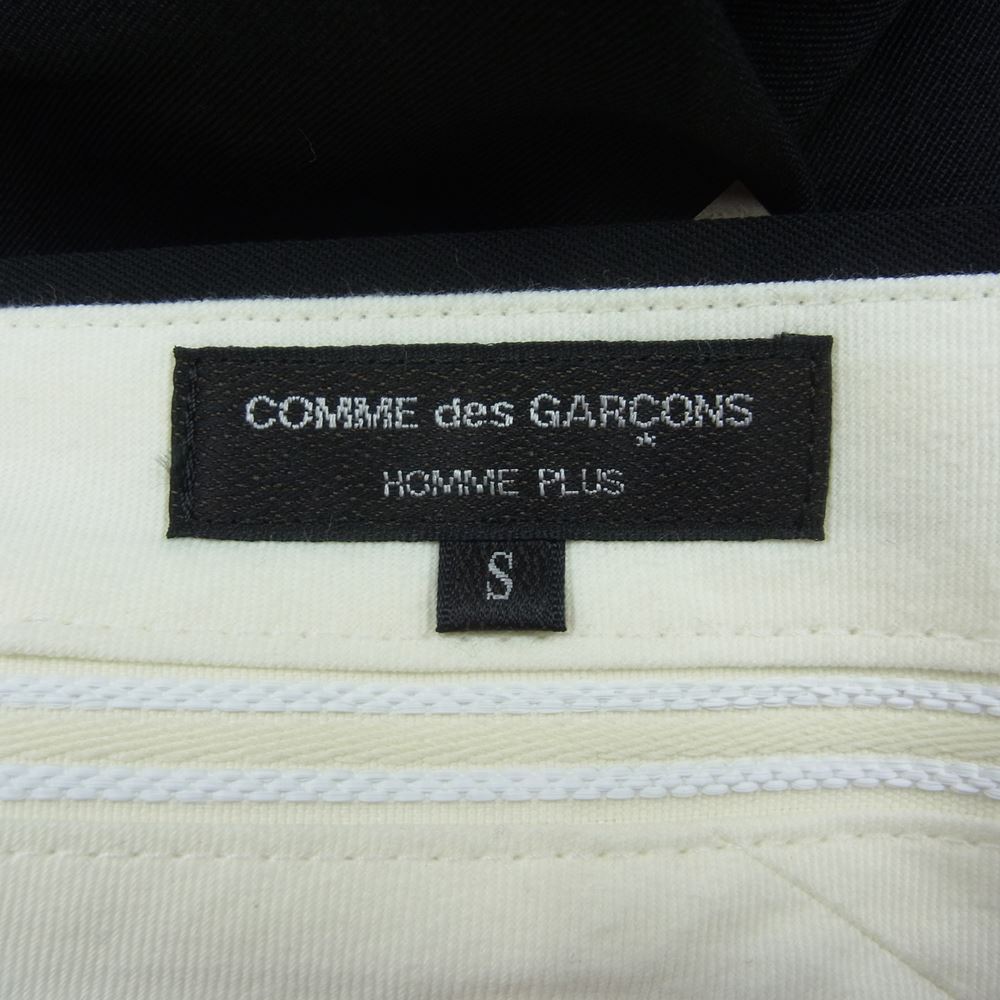 COMME des GARCONS HOMME PLUS コムデギャルソンオムプリュス 23SS PK-P036-051 cut out trousers カットアウトトラウザー 裾変形 スラックスパンツ ブラック系 S【新古品】【未使用】【中古】