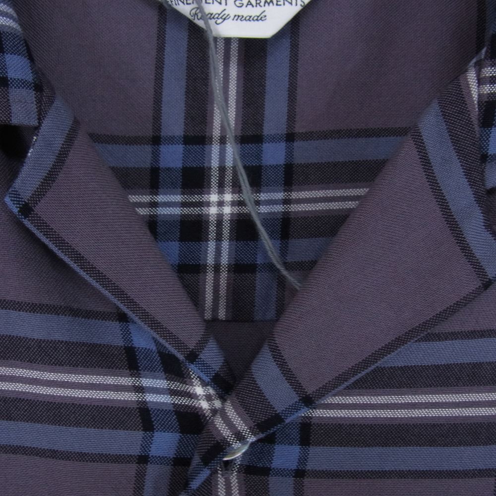 UNUSED アンユーズド US1456 C194S3 レーヨン チェック オープンカラー 長袖 シャツ 3【中古】