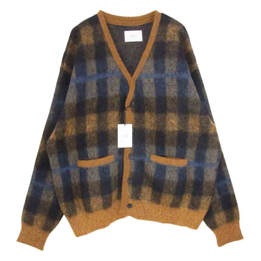 シュタイン 22SS ST.380-2 Kid Mohair Cardigan キッドモヘヤ カーディガン ブラウン系 M【美品】【中古】