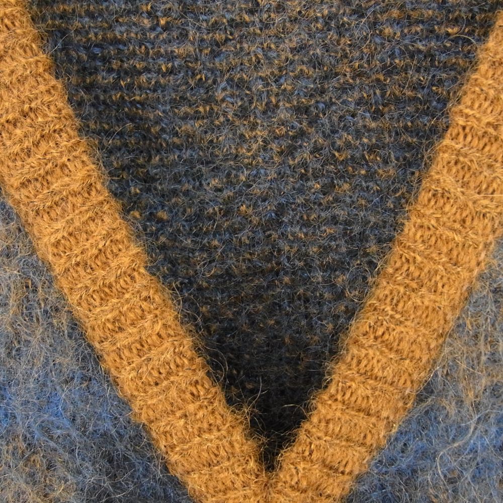 シュタイン 22SS ST.380-2 Kid Mohair Cardigan キッドモヘヤ カーディガン ブラウン系 M【美品】【中古】