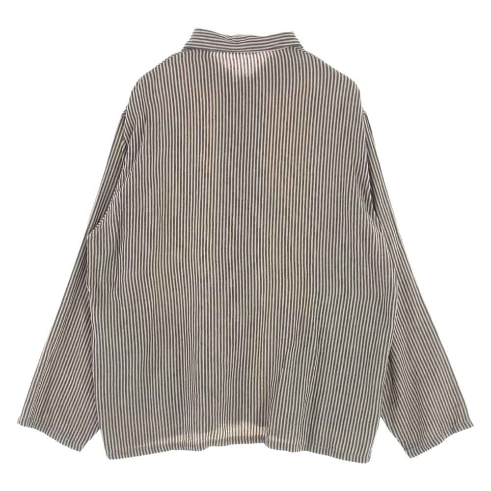 COMOLI コモリ 22SS V01-01024 ストライプ ワークジャケット インディゴブルー系【美品】【中古】