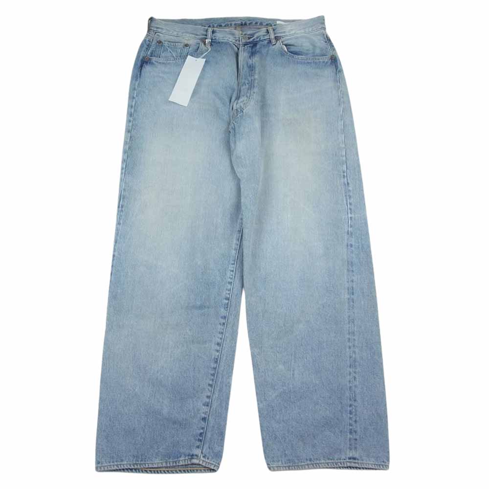 COMOLI コモリ 22AW Ｗ03-03004 デニム 5P パンツ ブリーチ ウォッシュ インディゴブルー系 3【中古】