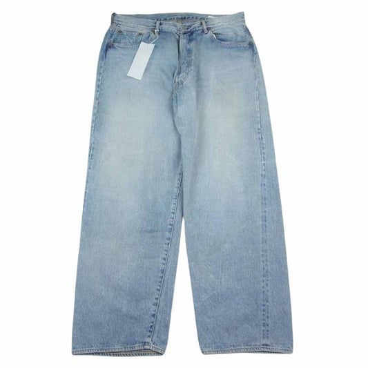 COMOLI コモリ 22AW Ｗ03-03004 デニム 5P パンツ ブリーチ ウォッシュ インディゴブルー系 3【中古】