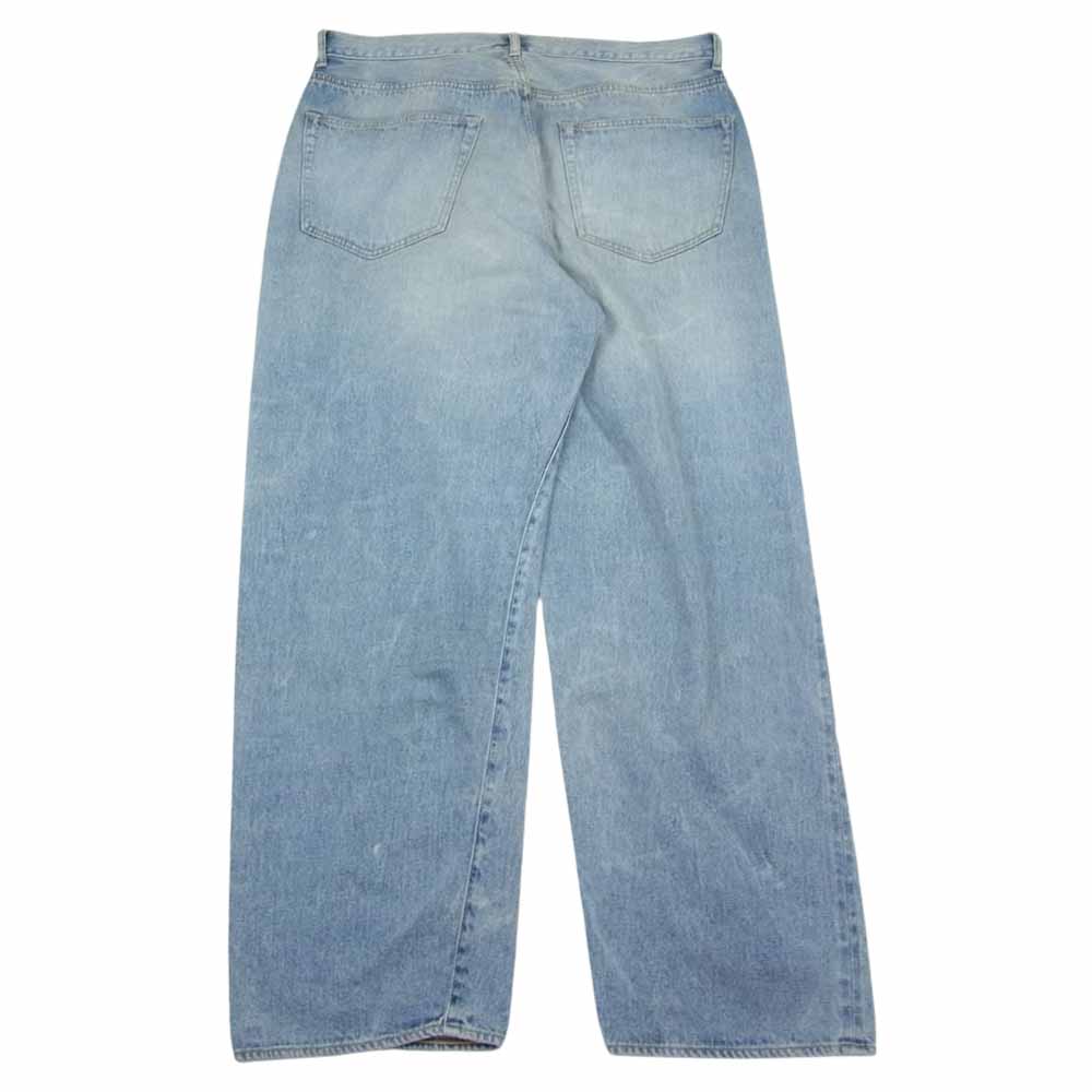 COMOLI コモリ 22AW Ｗ03-03004 デニム 5P パンツ ブリーチ ウォッシュ インディゴブルー系 3【中古】