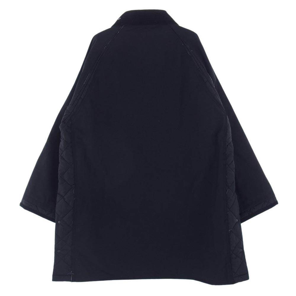 ヨーク BARBOUR バブアー JOURNAL STANDARD ジャーナルスタンダード別注 GAME FAIR LIDDESDALE COAT ゲームフェア リッズデイル キルティング切替 コート ブラック系 2【極上美品】【中古】