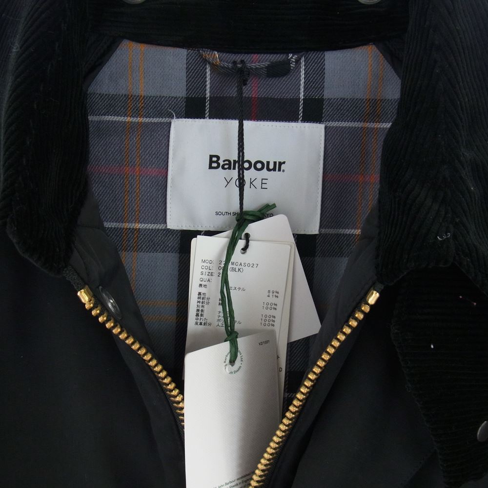 ヨーク BARBOUR バブアー JOURNAL STANDARD ジャーナルスタンダード別注 GAME FAIR LIDDESDALE COAT ゲームフェア リッズデイル キルティング切替 コート ブラック系 2【極上美品】【中古】
