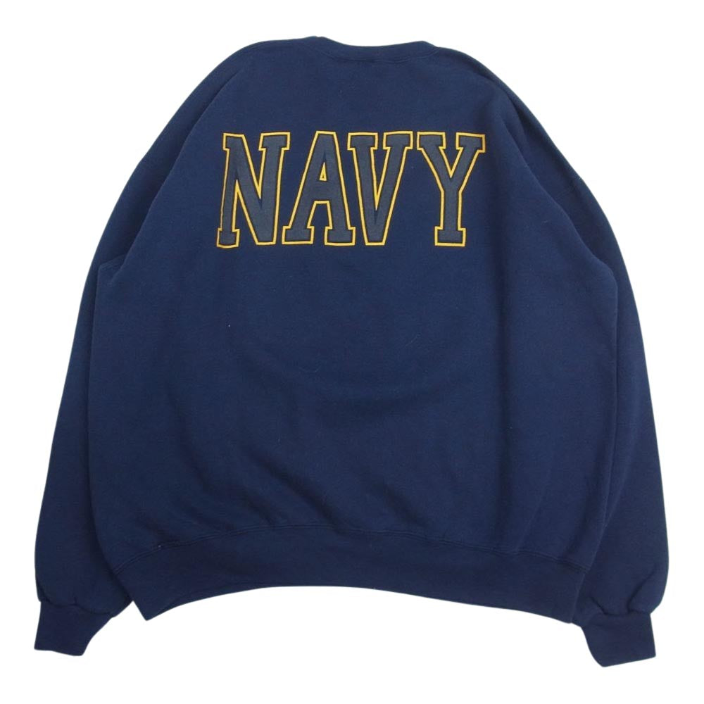 ソフィー ヴィンテージ USA製 80s~90s 刺繍タグ Navy カレッジ ロゴ プリント スウェット ネイビー系 XL【中古】