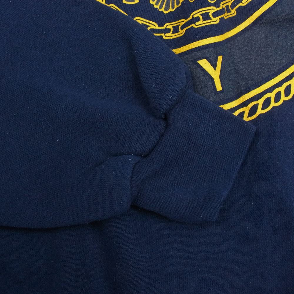 ソフィー ヴィンテージ USA製 80s~90s 刺繍タグ Navy カレッジ ロゴ プリント スウェット ネイビー系 XL【中古】