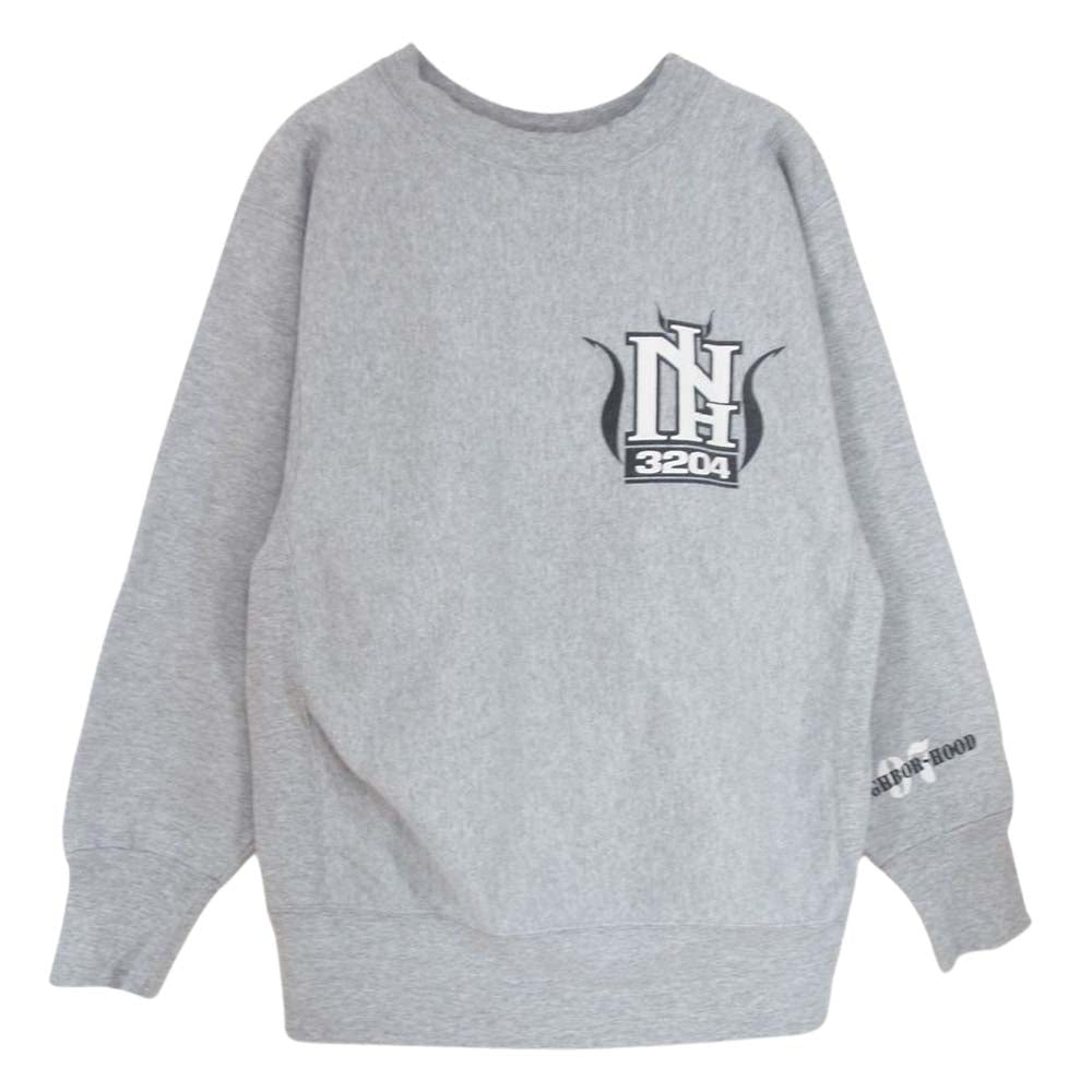 NEIGHBORHOOD ネイバーフッド ユナイテッドスポーツ製 リバースウィーブ型使用 ロゴ スウェット  グレー系 M【中古】