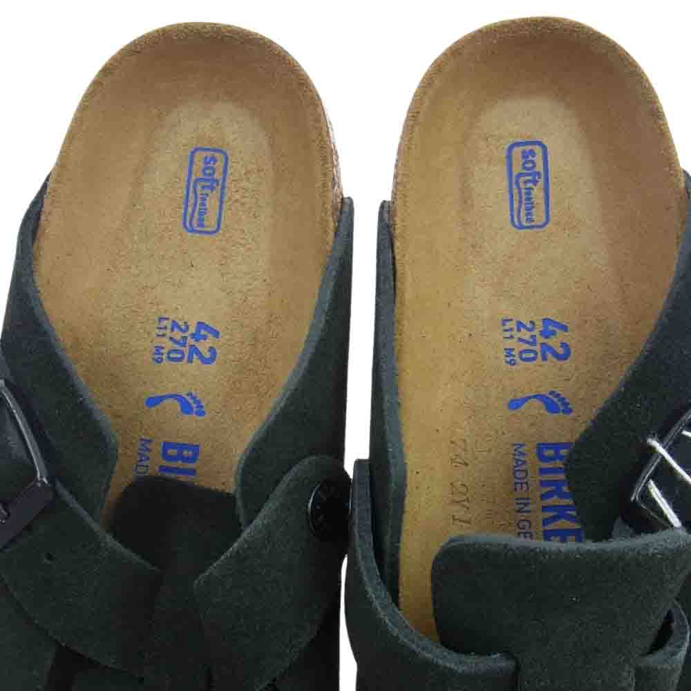 BIRKENSTOCK ビルケンシュトック 2253-93513 BOSTON  ボストン スエード サンダル ブラック系 27cm【新古品】【未使用】【中古】