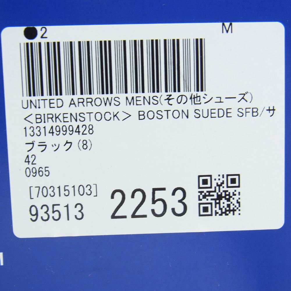 BIRKENSTOCK ビルケンシュトック 2253-93513 BOSTON  ボストン スエード サンダル ブラック系 27cm【新古品】【未使用】【中古】