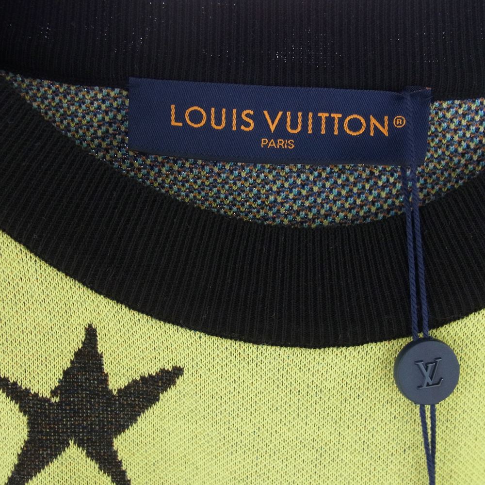 LOUIS VUITTON ルイ・ヴィトン 1ABJ87 コットン ジャカード クルーネック ニット マルチカラー系 S【極上美品】【中古】