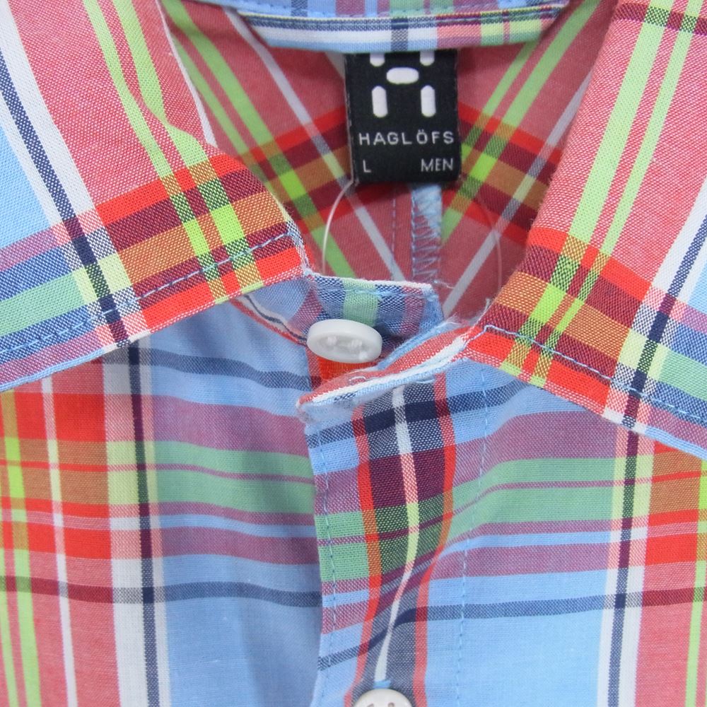 HAGLOFS ホグロフス 601955 KAHA SHIRT チェック 半袖 シャツ L【中古】