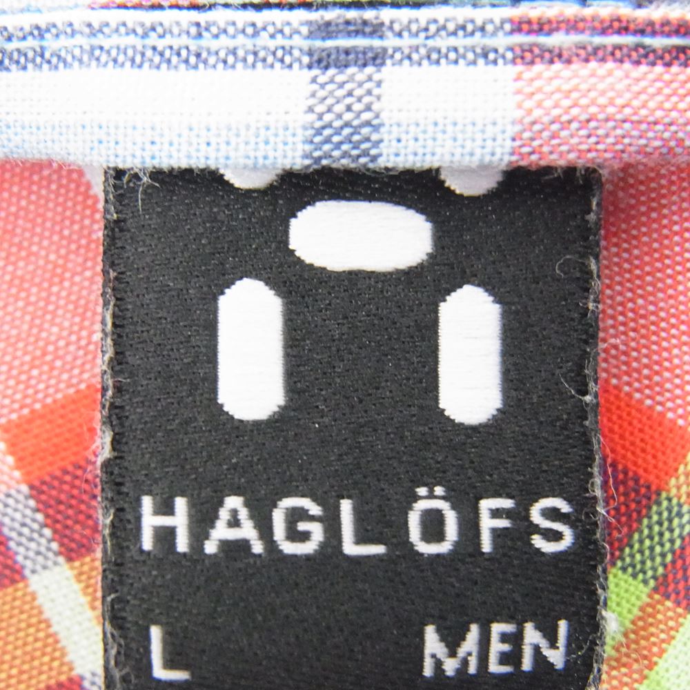 HAGLOFS ホグロフス 601955 KAHA SHIRT チェック 半袖 シャツ L【中古】
