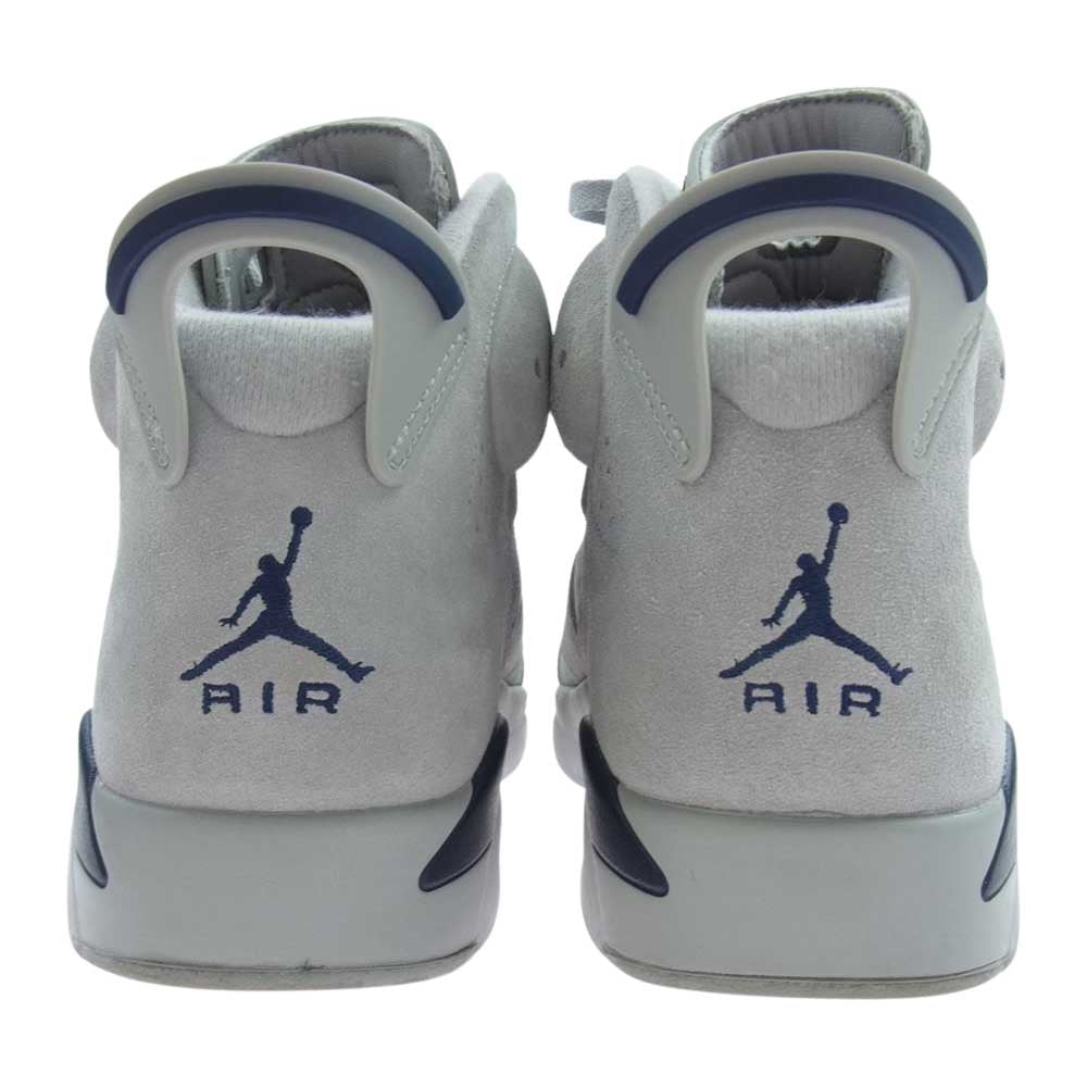 NIKE AIR JORDAN ナイキ ジョーダン CT8529-012 6 RETRO AJ6 Magnet and College Navy エアジョーダン6 レトロ スニーカー グレー系 26.5cm【中古】