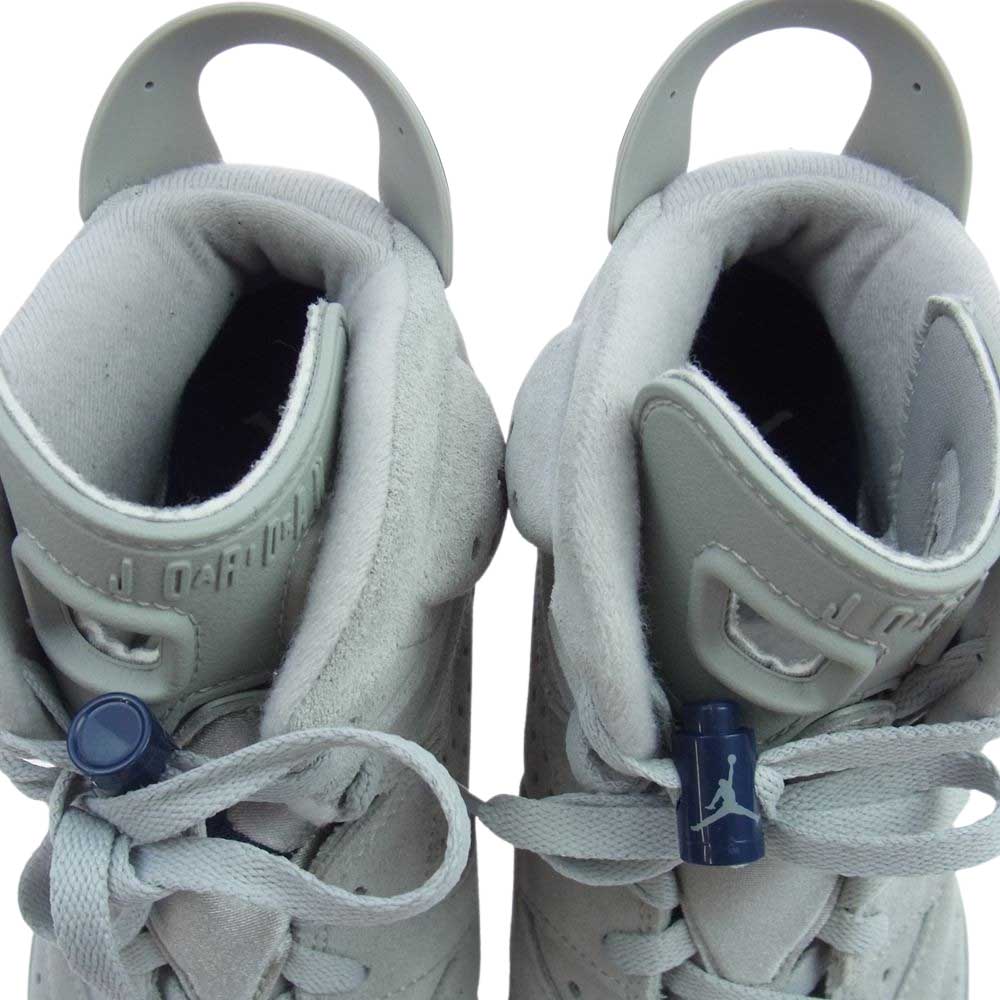 NIKE AIR JORDAN ナイキ ジョーダン CT8529-012 6 RETRO AJ6 Magnet and College Navy エアジョーダン6 レトロ スニーカー グレー系 26.5cm【中古】