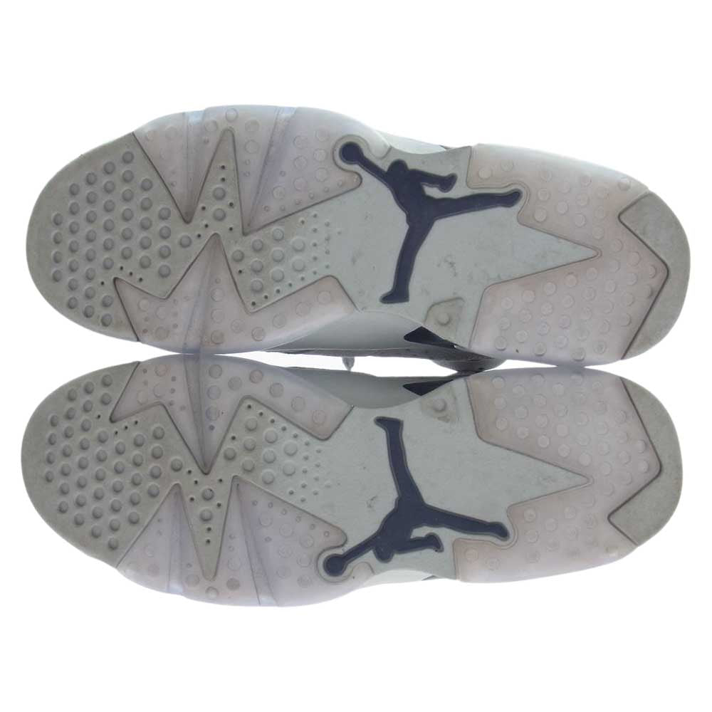 NIKE AIR JORDAN ナイキ ジョーダン CT8529-012 6 RETRO AJ6 Magnet and College Navy エアジョーダン6 レトロ スニーカー グレー系 26.5cm【中古】