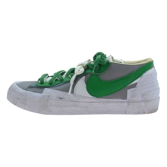 NIKE ナイキ DD1877-001 × sacai サカイ Blazer Low Classic Green ブレーザー ロー クラシック グリーン スニーカー グレー系 グリーン系 ホワイト系 27.5cm【中古】