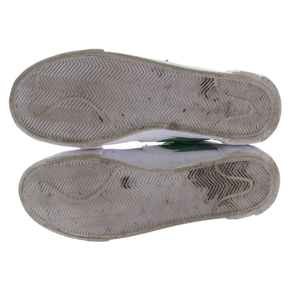 NIKE ナイキ DD1877-001 × sacai サカイ Blazer Low Classic Green ブレーザー ロー クラシック グリーン スニーカー グレー系 グリーン系 ホワイト系 27.5cm【中古】