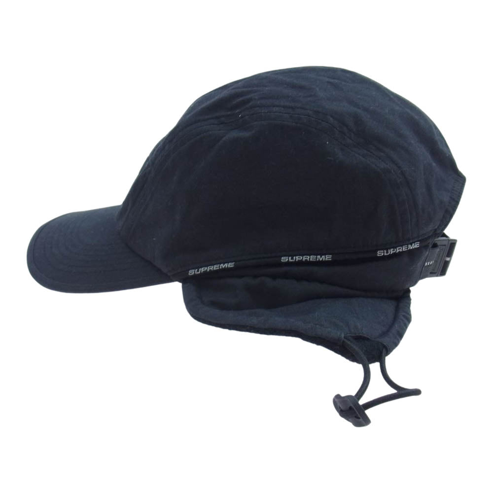 Supreme シュプリーム 22AW Packable Earflap パッカブル イヤーフラップ キャンプ キャップ 帽子 ボックスロゴ ブラック ブラック系【中古】