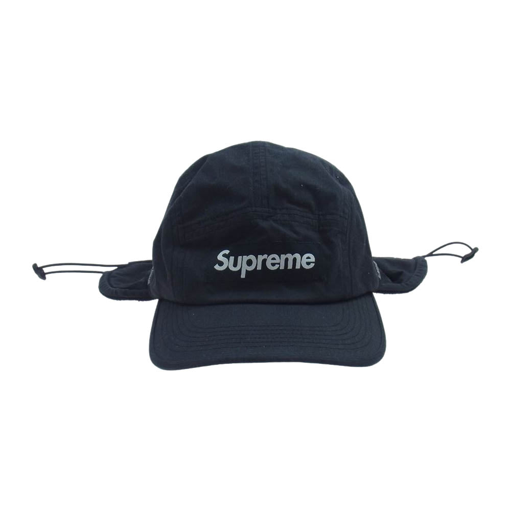 Supreme シュプリーム 22AW Packable Earflap パッカブル イヤーフラップ キャンプ キャップ 帽子 ボックスロゴ ブラック ブラック系【中古】