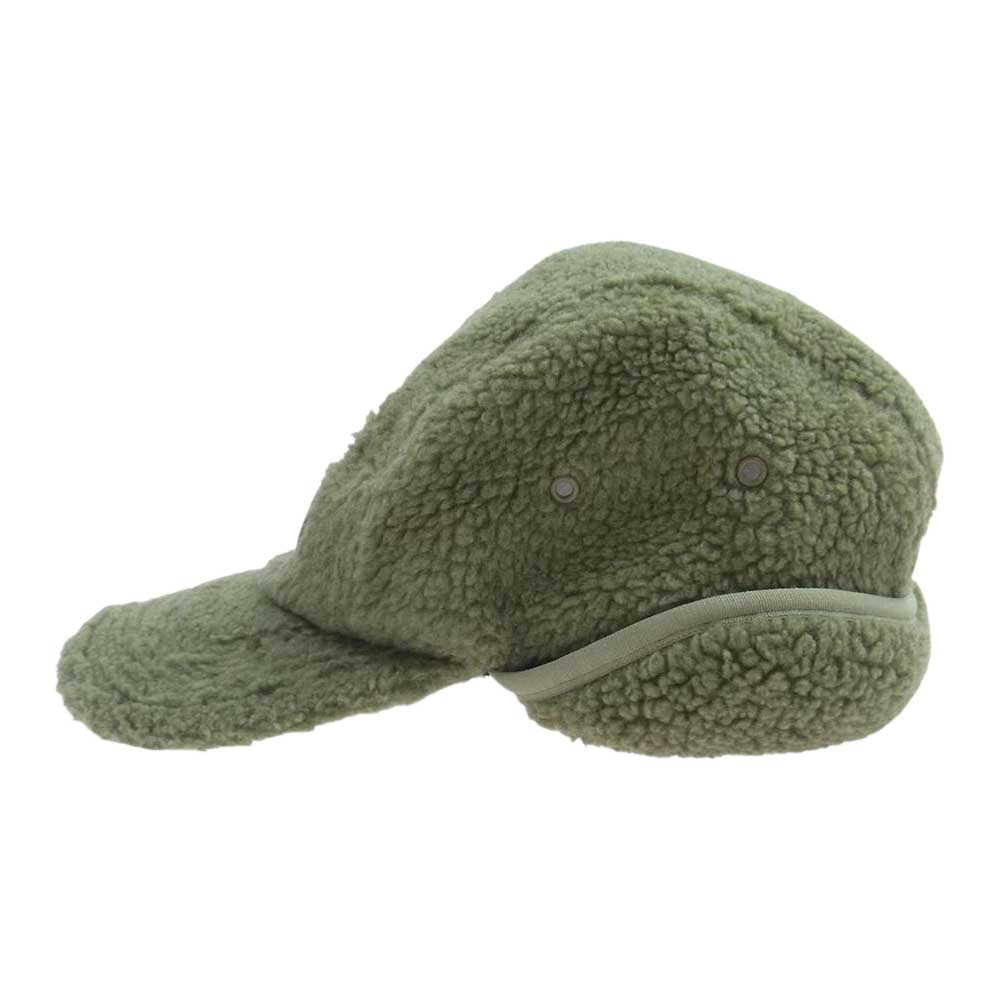 Supreme シュプリーム 20AW Deep Pile Earflap Camp Cap ディープパイル イヤーフラップ キャンプ キャップ ボックスロゴ 帽子 カーキ系【中古】