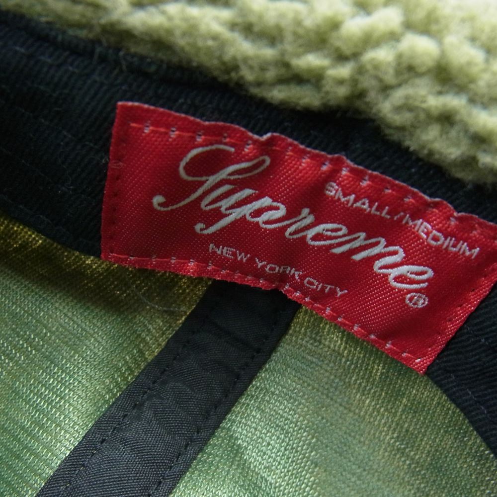 Supreme シュプリーム 20AW Deep Pile Earflap Camp Cap ディープパイル イヤーフラップ キャンプ キャップ ボックスロゴ 帽子 カーキ系【中古】