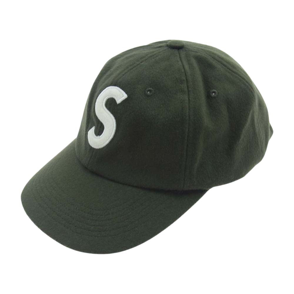 Supreme シュプリーム 21SS Loro Piana ロロピアーナ Pigment Print S Logo 6-Panel ピグメント S LOGO ロゴ 刺繍 キャップ 帽子 カーキ カーキ系【中古】