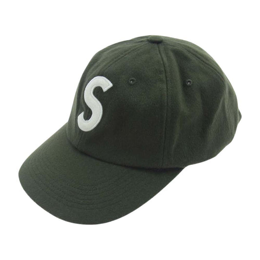 Supreme シュプリーム 21SS Loro Piana ロロピアーナ Pigment Print S Logo 6-Panel ピグメント S LOGO ロゴ 刺繍 キャップ 帽子 カーキ カーキ系【中古】