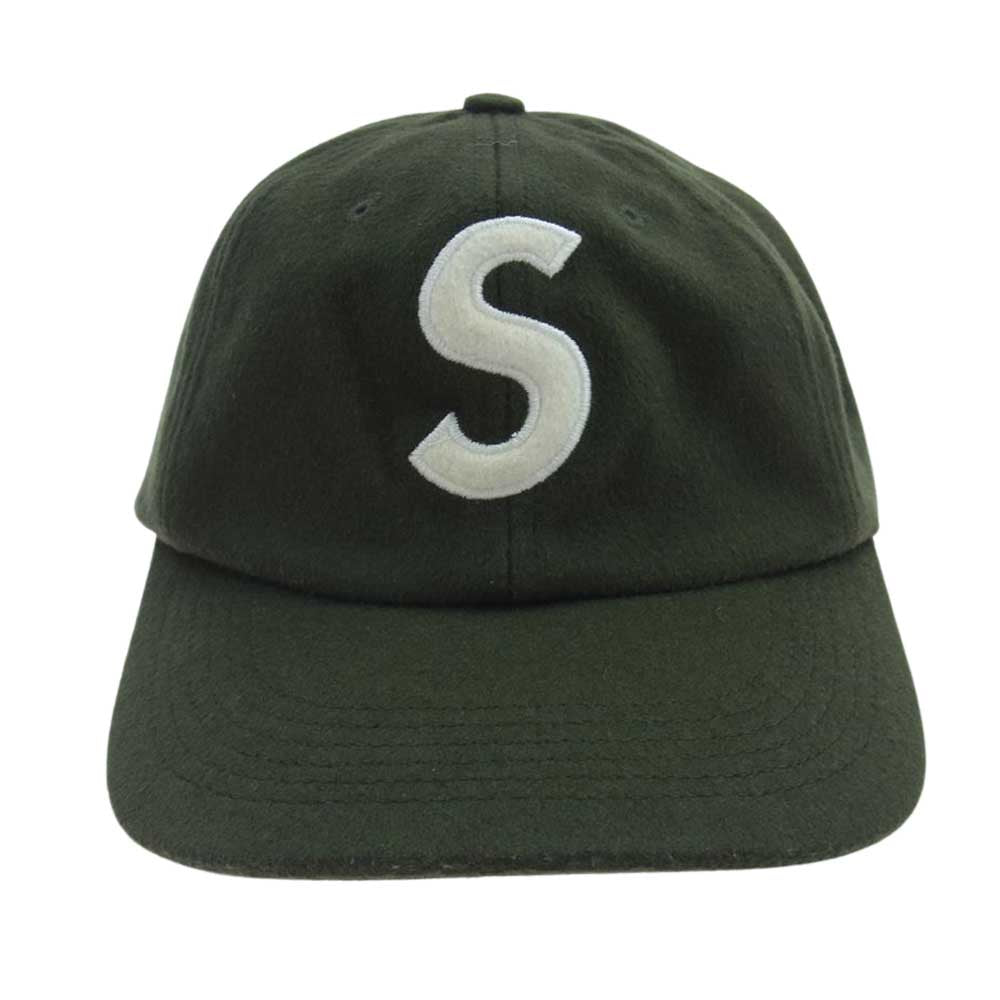 Supreme シュプリーム 21SS Loro Piana ロロピアーナ Pigment Print S Logo 6-Panel ピグメント S LOGO ロゴ 刺繍 キャップ 帽子 カーキ カーキ系【中古】