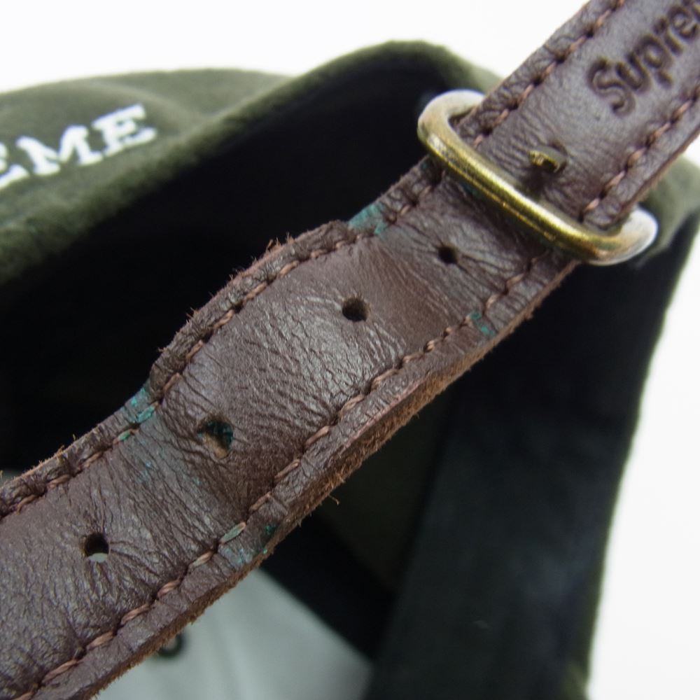 Supreme シュプリーム 21SS Loro Piana ロロピアーナ Pigment Print S Logo 6-Panel ピグメント S LOGO ロゴ 刺繍 キャップ 帽子 カーキ カーキ系【中古】