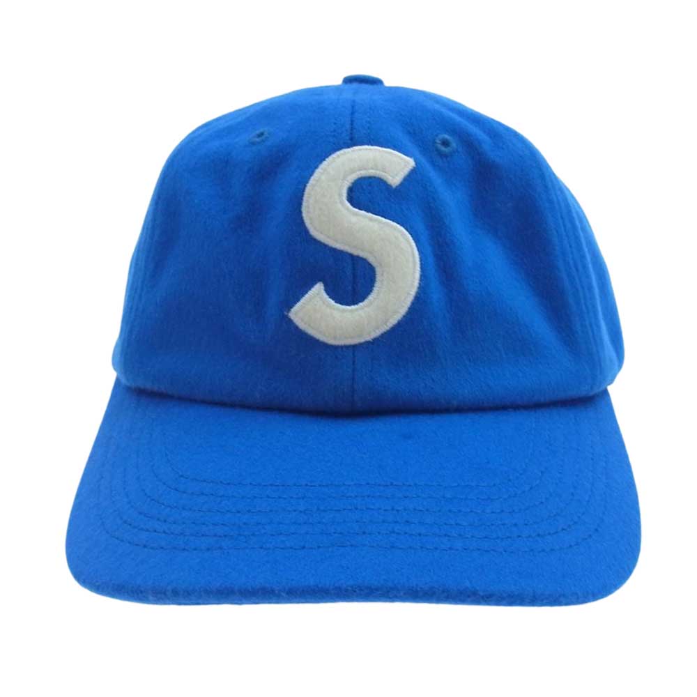 Supreme シュプリーム 21SS Loro Piana ロロピアーナ Pigment Print S Logo 6-Panel ピグメント S LOGO ロゴ 刺繍 キャップ 帽子 ブルー ブルー系【中古】