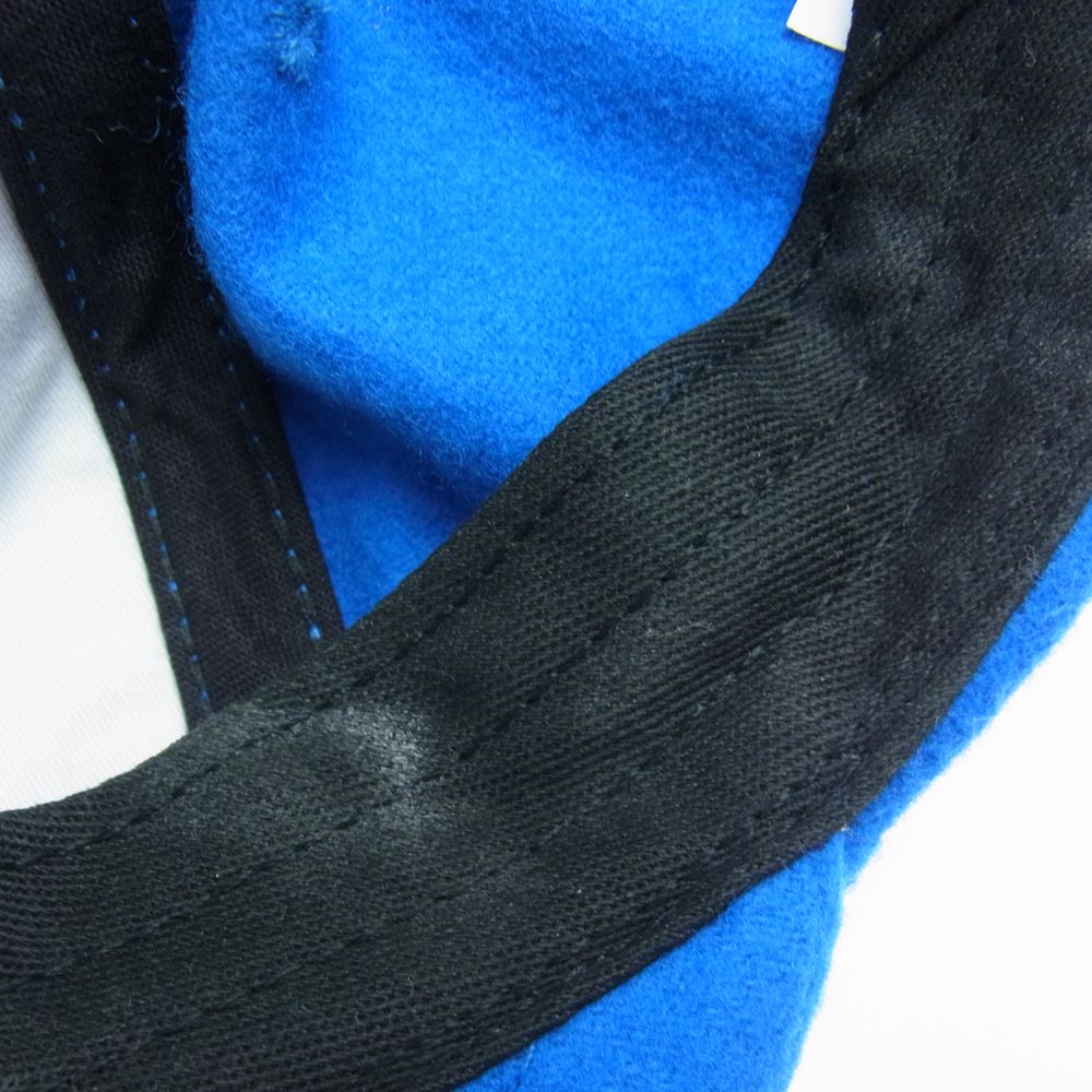 Supreme シュプリーム 21SS Loro Piana ロロピアーナ Pigment Print S Logo 6-Panel ピグメント S LOGO ロゴ 刺繍 キャップ 帽子 ブルー ブルー系【中古】